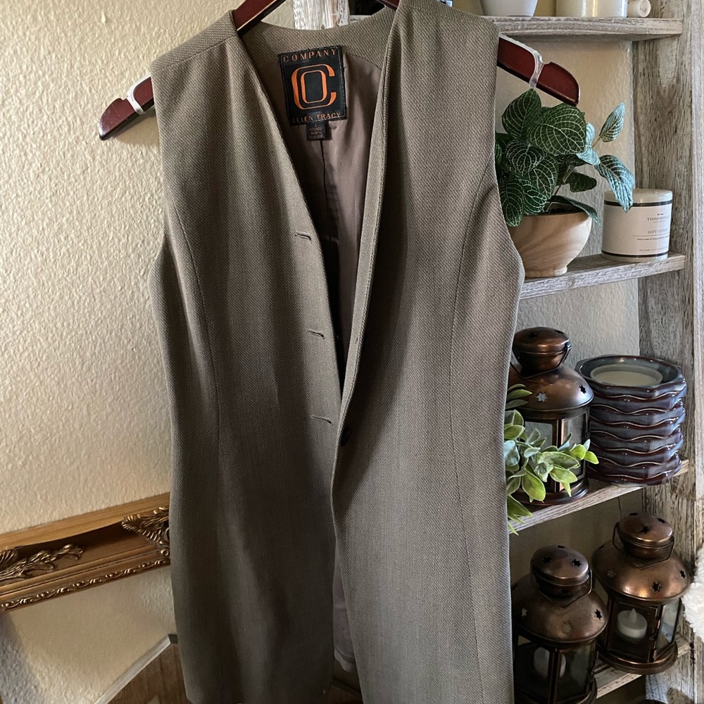 ELLEN TRACY rachel friends style womens work vest